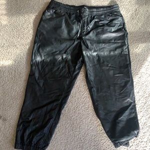 Express - Leather joggers!